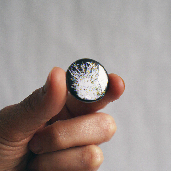 Wild Mycelium Button - Chthaeus Press